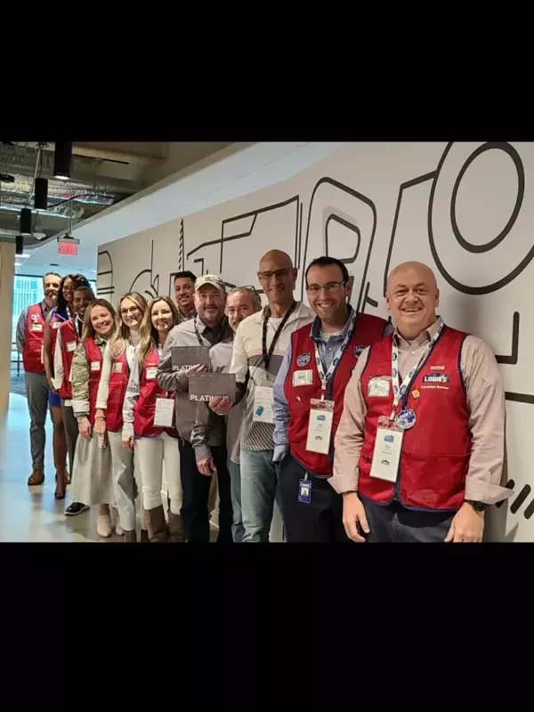 Team with Lowe's representatives
